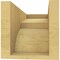 Ekena Millwork 6"W x 12"D x 6"H Wide Monterey Rough Cedar Woodgrain TimberThane Corbel, Primed Tan CORUR06X12X06MONRCPR - alternate 2